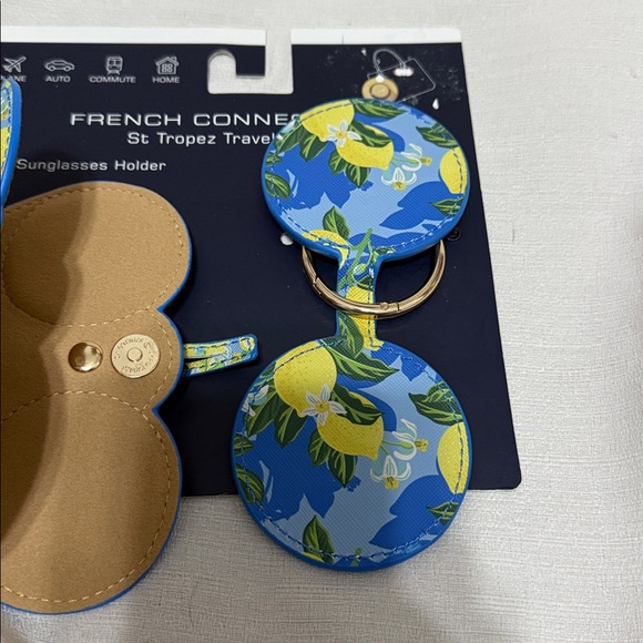 French Connection Blue and Yellow Sunglasses & Hat Holder Set - Picture 6 of 7